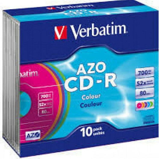 Verbatim Εγγράψιμα CD-R 52x 700MB 10τμχ