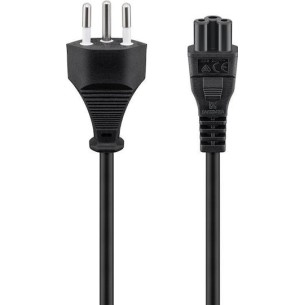 Goobay IEC C5 - IEC C5 Cable 1.8m Μαύρο 93960