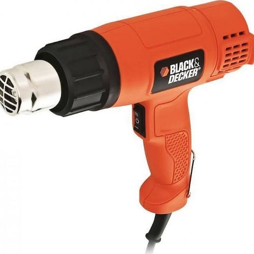 Black & Decker Πιστόλι Θερμού Αέρα 1750W με Ρύθμιση Θερμοκρασίας εως και 600°C