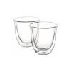 De'Longhi Cappuccino Set Σετ Ποτήρια Καφέ/Freddo από Γυαλί 190ml 2τμχ