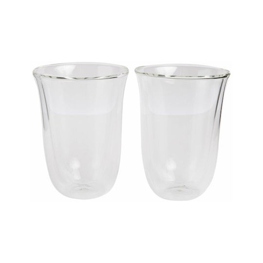 De'Longhi Σετ Ποτήρια Καφέ/Freddo από Γυαλί 330ml 2τμχ