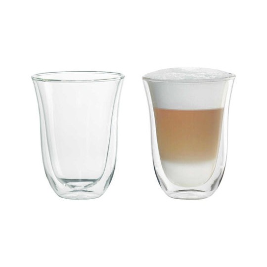 De'Longhi Σετ Ποτήρια Καφέ/Freddo από Γυαλί 330ml 2τμχ
