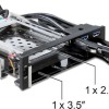 DeLock 5.25 Frame for 1 x 2.5 plus 1 x 3.5 SATA 2x USB 3.2 Μαύρο 47209