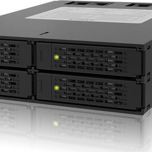 Icy Dock ToughArmor 4x 2.5Inch SATA 6Gbps HDD/SSD Mobile Rack/Cage in 1x external 5.25Inch Bay Μαύρο (MB994SP-4SB-1)