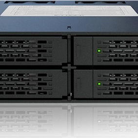 Icy Dock ToughArmor 4x 2.5Inch SATA 6Gbps HDD/SSD Mobile Rack/Cage in 1x external 5.25Inch Bay Μαύρο (MB994SP-4SB-1)