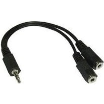 Goobay Μετατροπέας 3.5mm male σε 3.5mm 2x female 1τμχ 50464