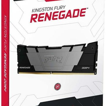 Kingston Fury Renegade DDR4 32GB RAM με 2x16GB Modules και Ταχύτητα 3600 για Desktop