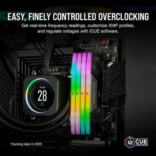 Corsair Vengeance DDR5 32GB RAM με 2x16GB Modules και Ταχύτητα 6400 για Desktop