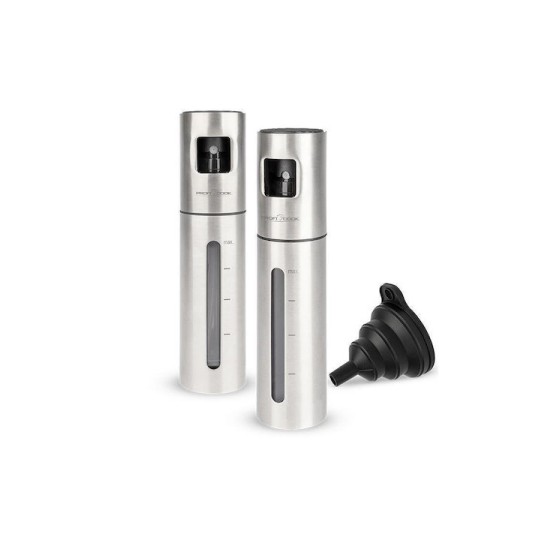 Profi Cook Σετ Λαδόξιδο Σπρέι από Ανοξείδωτο Ατσάλι 100ml