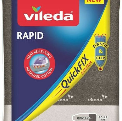 Vileda Rapid Σιδερόπανο Grey 130x45cm