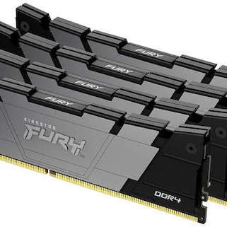 Kingston Fury Renegade DDR4 128GB RAM με 4x32GB Modules και Ταχύτητα 3600 για Desktop