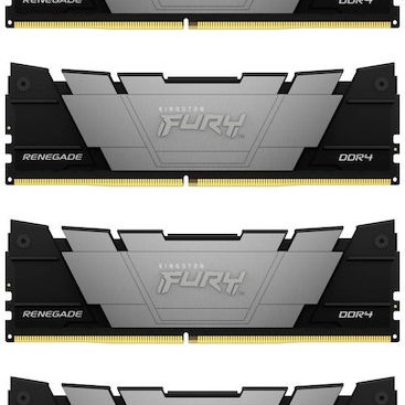 Kingston Fury Renegade DDR4 128GB RAM με 4x32GB Modules και Ταχύτητα 3600 για Desktop