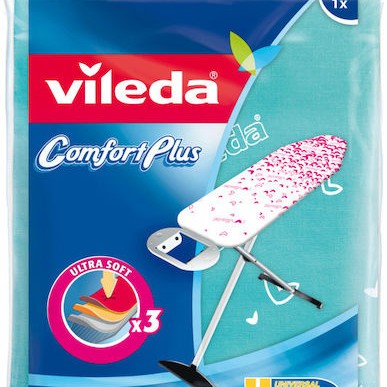 Vileda Comfort Plus Σιδερόπανο Μπλε 130x40cm