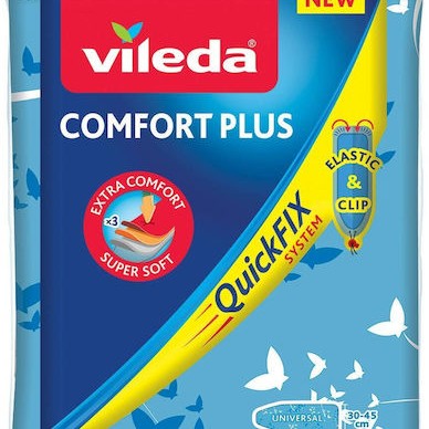 Vileda Comfort Plus Σιδερόπανο Μπλε 130x40cm