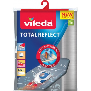 Vileda Σιδερόπανο Total Reflect 130x45cm Γκρι