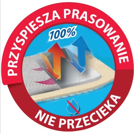 Vileda Σιδερόπανο Total Reflect 130x45cm Γκρι