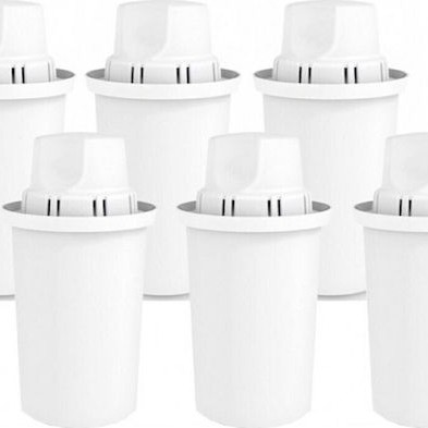 Dafi Ανταλλακτικό Φίλτρο Νερού για Κανάτα από Ενεργό Άνθρακα Standard Classic White 6τμχ