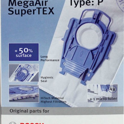 Πάνινες Σακούλες Σκούπας Bosch Siemens Original Type P Bbz41fp