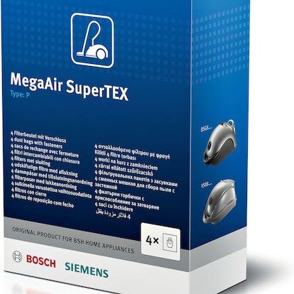 Πάνινες Σακούλες Σκούπας Bosch Siemens Original Type P Bbz41fp