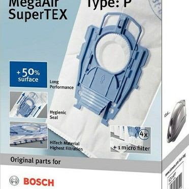 Πάνινες Σακούλες Σκούπας Bosch Siemens Original Type P Bbz41fp
