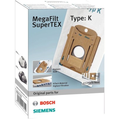 Bosch Σακούλες Σκούπας 4τμχ Συμβατή με Σκούπα Bosch