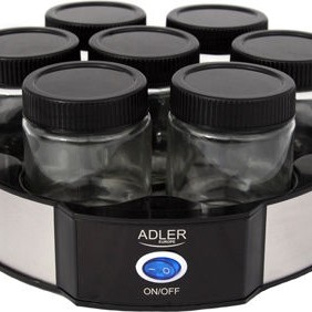 Adler Γιαουρτομηχανή με Βαζάκια 1.4lt Ασημί 20W