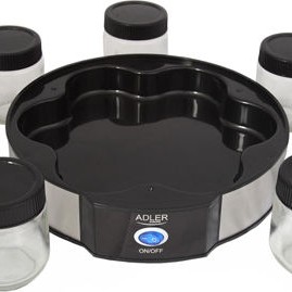 Adler Γιαουρτομηχανή με Βαζάκια 1.4lt Ασημί 20W