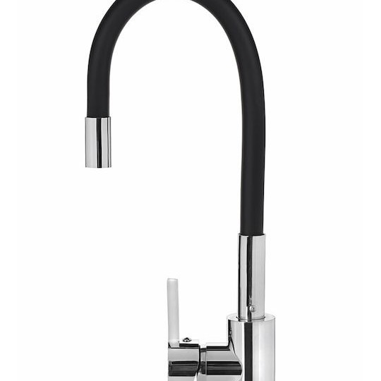 Pyramis Flessi Ψηλή Σπαστή Μπαταρία Κουζίνας Πάγκου Μαύρη