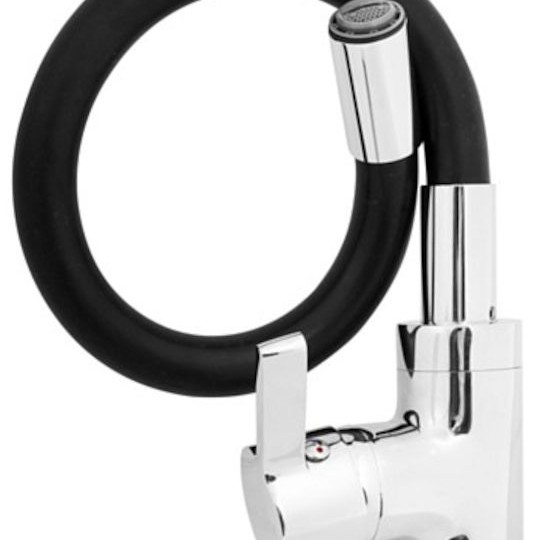 Pyramis Flessi Ψηλή Σπαστή Μπαταρία Κουζίνας Πάγκου Μαύρη