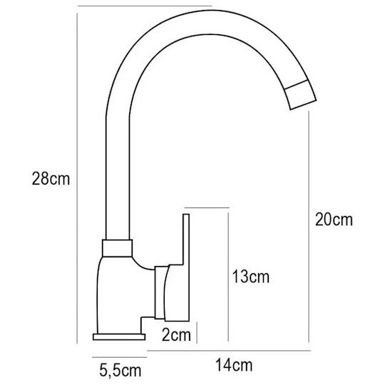Pyramis Bello Μπαταρία Κουζίνας Πάγκου Μαύρη