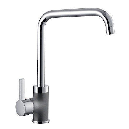 Pyramis Silvio Duo Μπαταρία Κουζίνας Πάγκου Γκρι