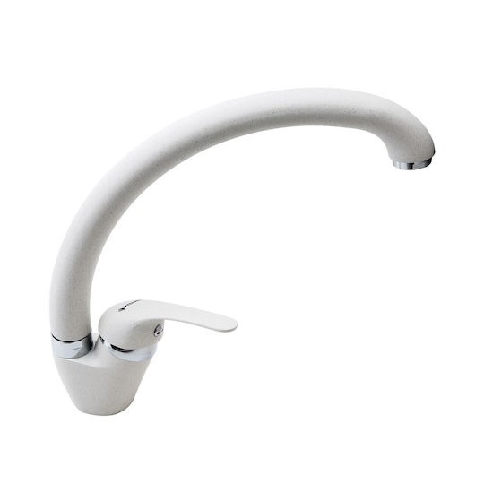 Pyramis Ossia Μπαταρία Κουζίνας Πάγκου Λευκή