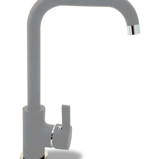 Pyramis Silvio Μπαταρία Κουζίνας Πάγκου Γκρι