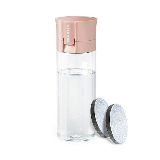Brita Vital Bottle Κανάτα Σερβιρίσματος Pastel peach με Φίλτρο 600ml