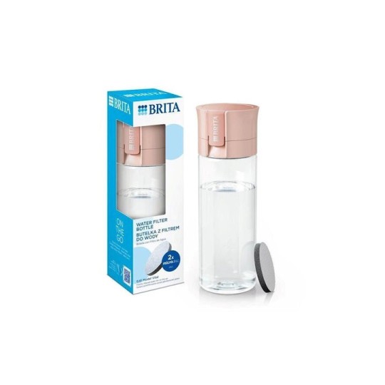 Brita Vital Bottle Κανάτα Σερβιρίσματος Pastel peach με Φίλτρο 600ml