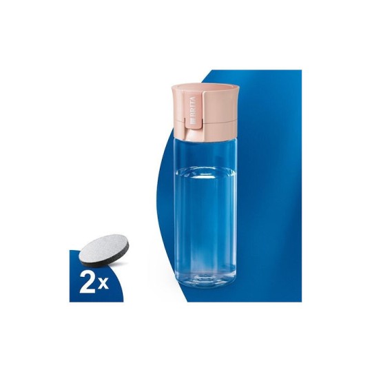 Brita Vital Bottle Κανάτα Σερβιρίσματος Pastel peach με Φίλτρο 600ml