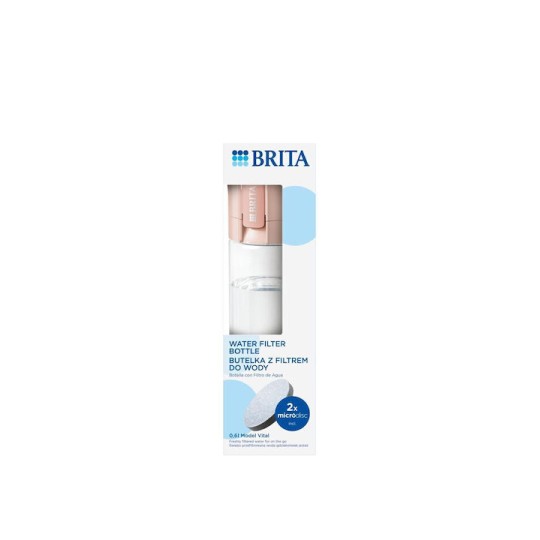 Brita Vital Αθλητικό Παγούρι με Στόμιο και Φίλτρο 600ml Πορτοκαλί