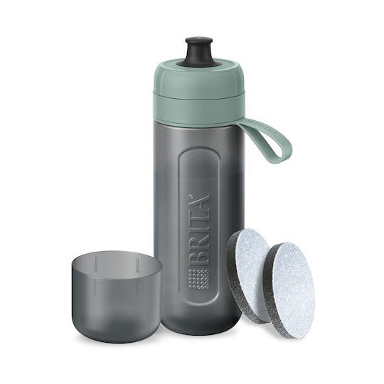 Brita Active Παγούρι Πλαστικό με Στόμιο και Φίλτρο 600ml Πράσινο