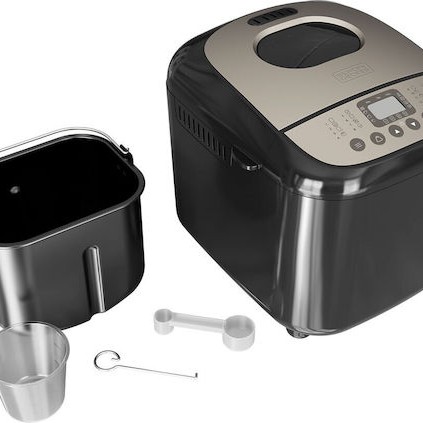 Black & Decker Αρτοπαρασκευαστής 600W Χωρητικότητας 1000gr με 3 Προγράμματα