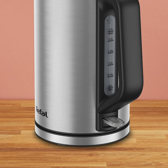 Tefal Bronx Βραστήρας 1.7lt 2200W Ασημί