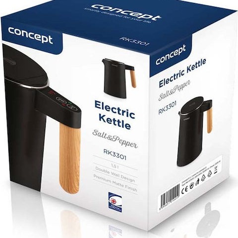 Concept RK3301 Βραστήρας 1.5lt 2200W Μαύρος