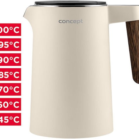 Concept Βραστήρας 1.5lt 2200W Μπεζ