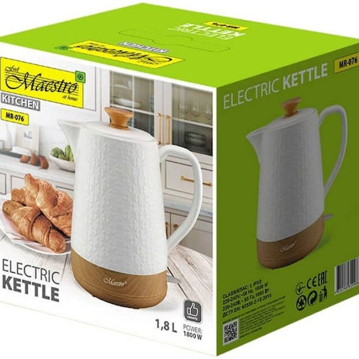 Maestro Βραστήρας 1.8lt 1800W Λευκός