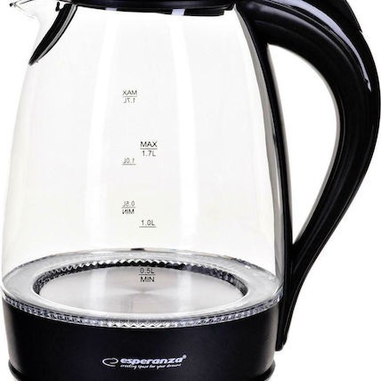 Esperanza Βραστήρας 1.7lt 2200W Μαύρος
