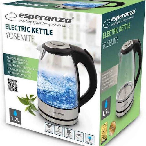 Esperanza Βραστήρας 1.7lt 2200W Ασημί