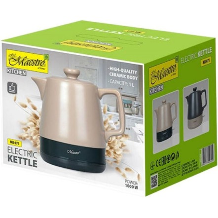 Maestro MR071 Βραστήρας 1lt 1200W Μπεζ