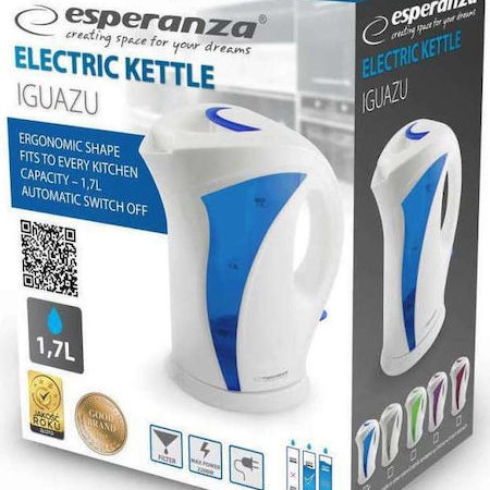 Esperanza Βραστήρας 1.7lt 2200W Μπλε