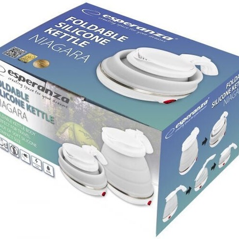 Esperanza Niagara Βραστήρας Ταξιδίου 500ml 750W Λευκός