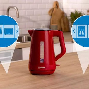 Bosch MyMoment Βραστήρας 1.7lt 2400W Κόκκινος