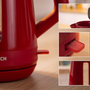 Bosch MyMoment Βραστήρας 1.7lt 2400W Κόκκινος